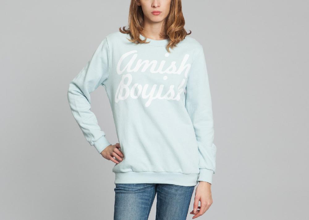 L'exception Sweat Réversible Kiddo Bleu Clair Amish Boyish