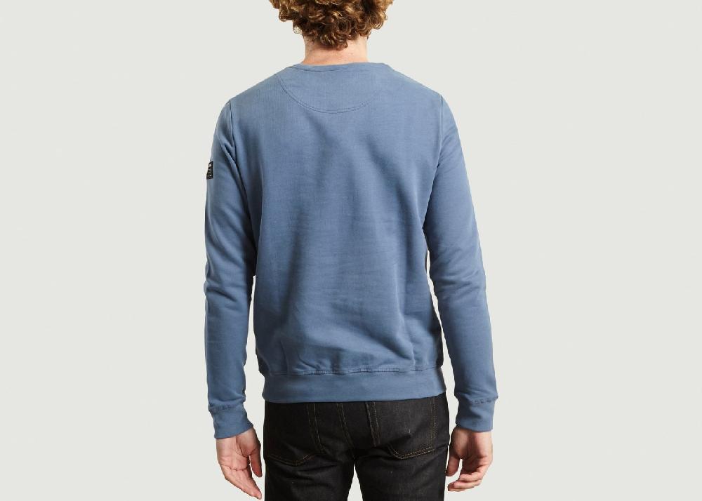 L'exception Sweat San Diego En Coton Biologique Bleu Marine Ecoalf