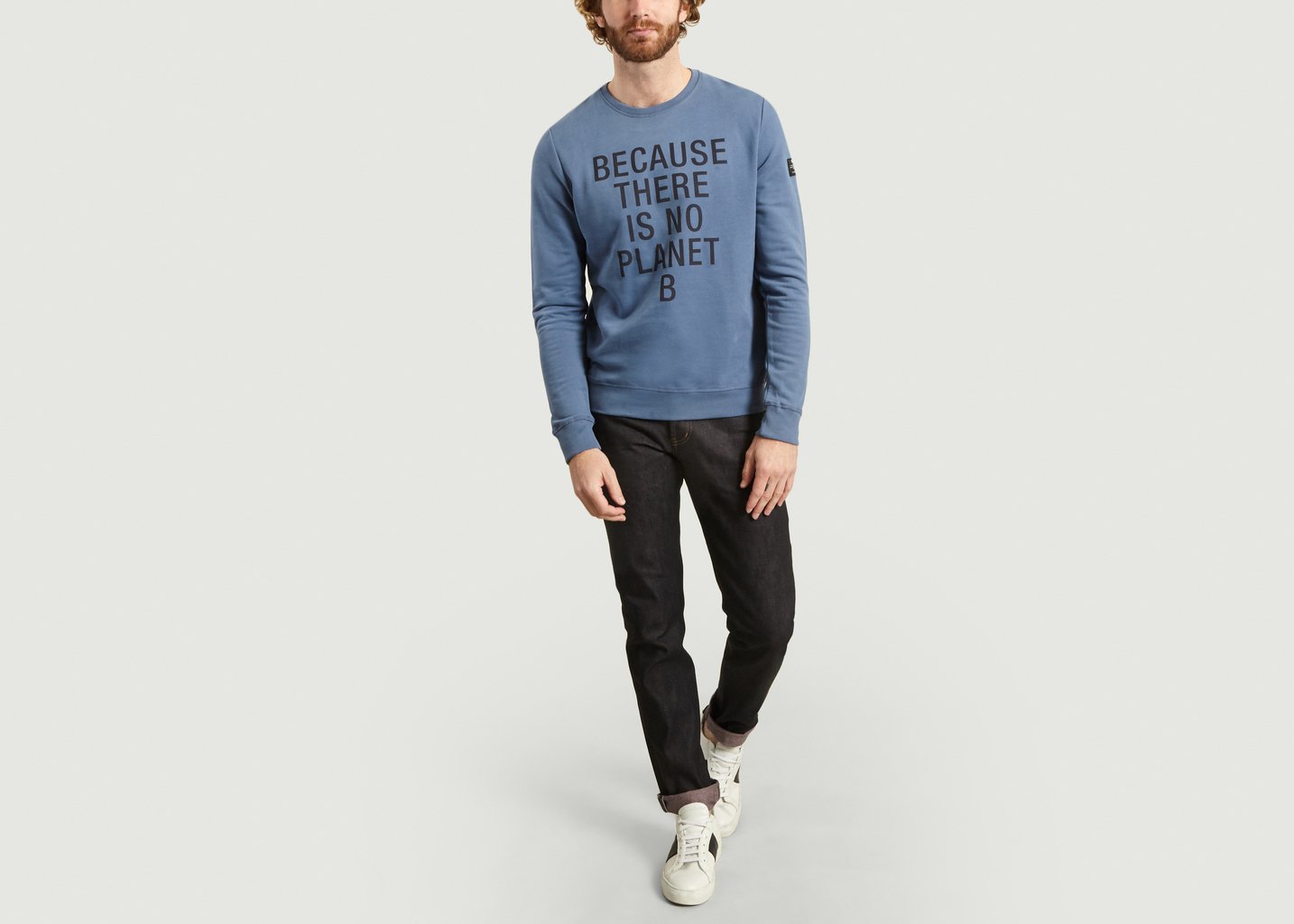 L'exception Sweat San Diego En Coton Biologique Bleu Marine Ecoalf