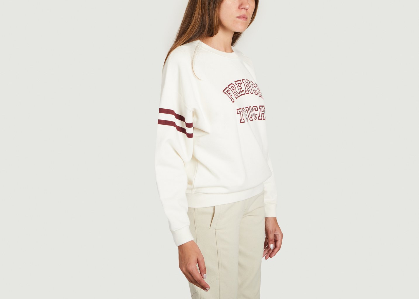 L'exception Sweat Shirt En Molleton Premium French Touch Crème French Disorder