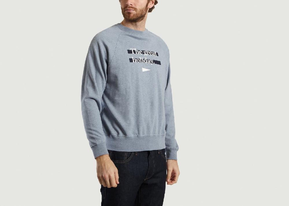 L'exception Sweat The Great Holiday Giorgio Bleu Cuisse De Grenouille