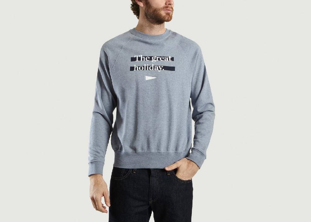 l'exception Sweat The Great Holiday Giorgio Bleu Cuisse de Grenouille
