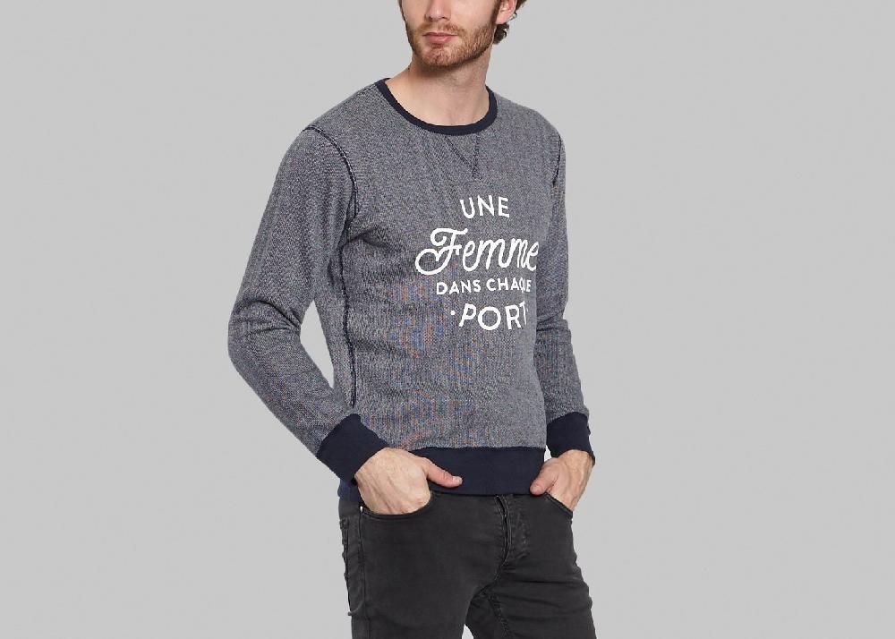 L'exception Sweat Une Femme Dans Chaque Port Bleu Marine Sacrebleu