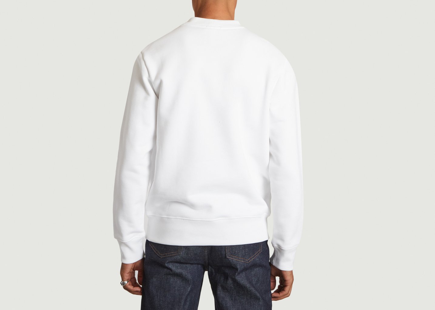 L'exception Sweathirt En Coton Bio Lacoste X Minecraft Blanc Lacoste