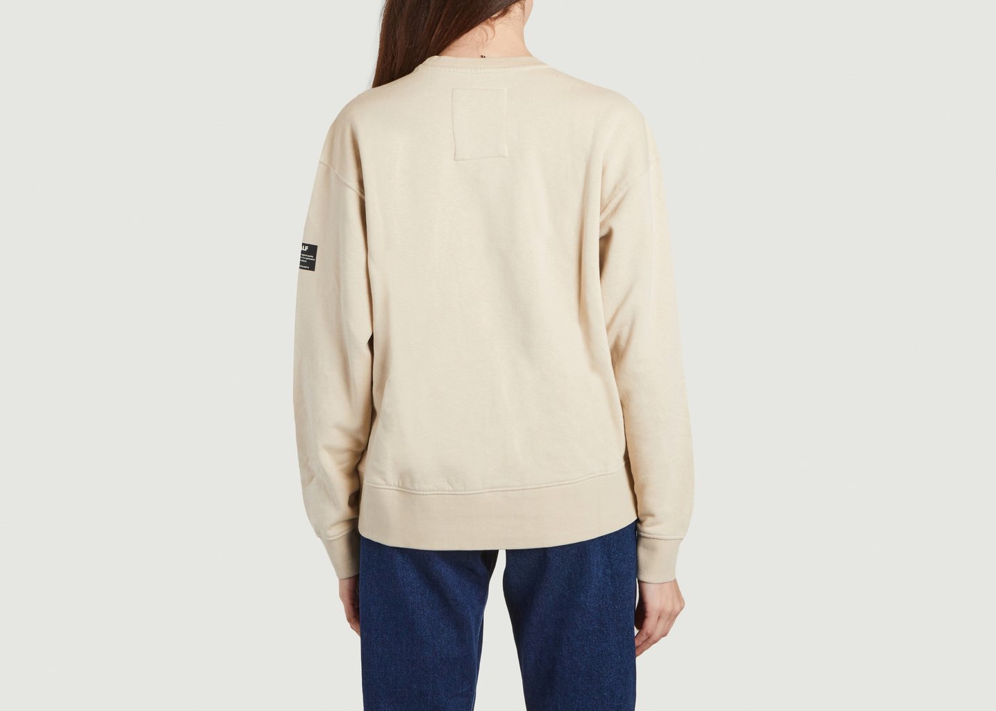 L'exception Sweatshirt à Lettrage Bolonia Beige Ecoalf