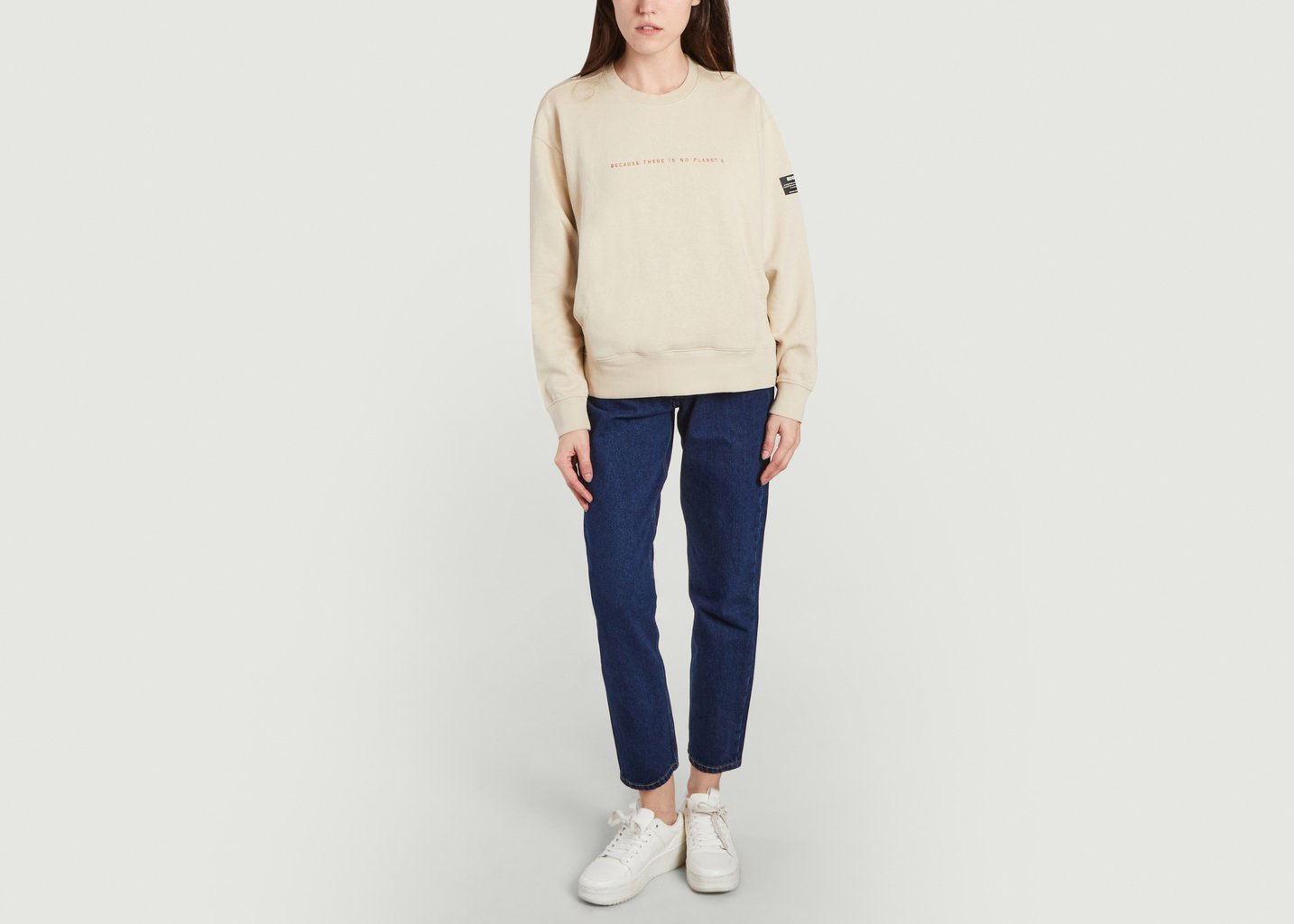 L'exception Sweatshirt à Lettrage Bolonia Beige Ecoalf