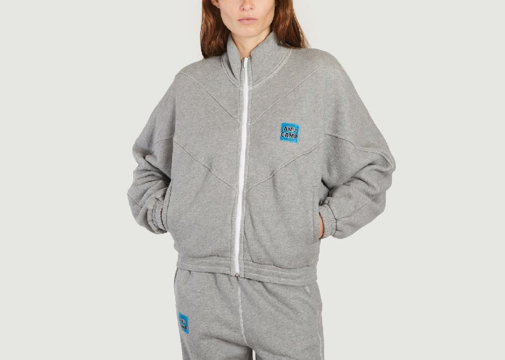 L'exception Sweatshirt à Zip Gupcity Gris American Vintage