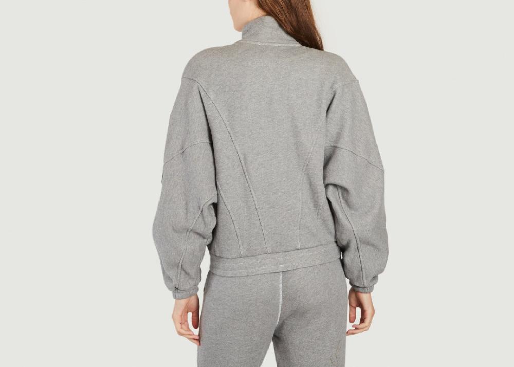 L'exception Sweatshirt à Zip Gupcity Gris American Vintage