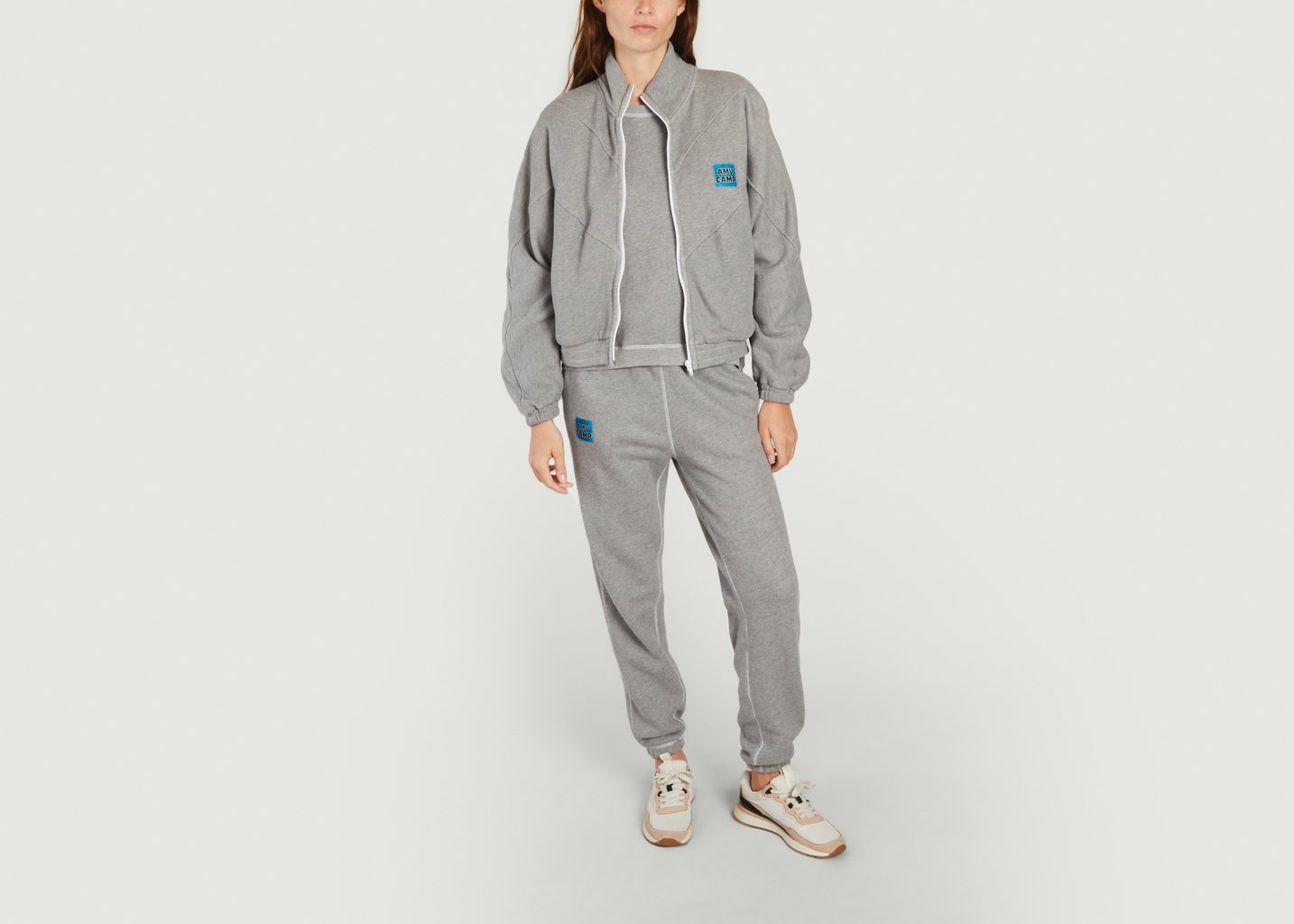 L'exception Sweatshirt à Zip Gupcity Gris American Vintage