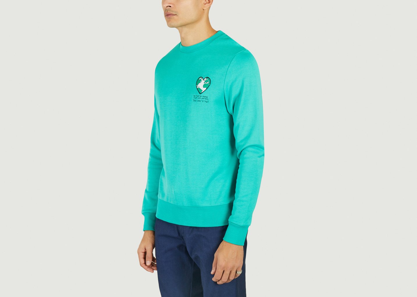 L'exception Sweatshirt Blue Earth Vert JagVi Rive Gauche