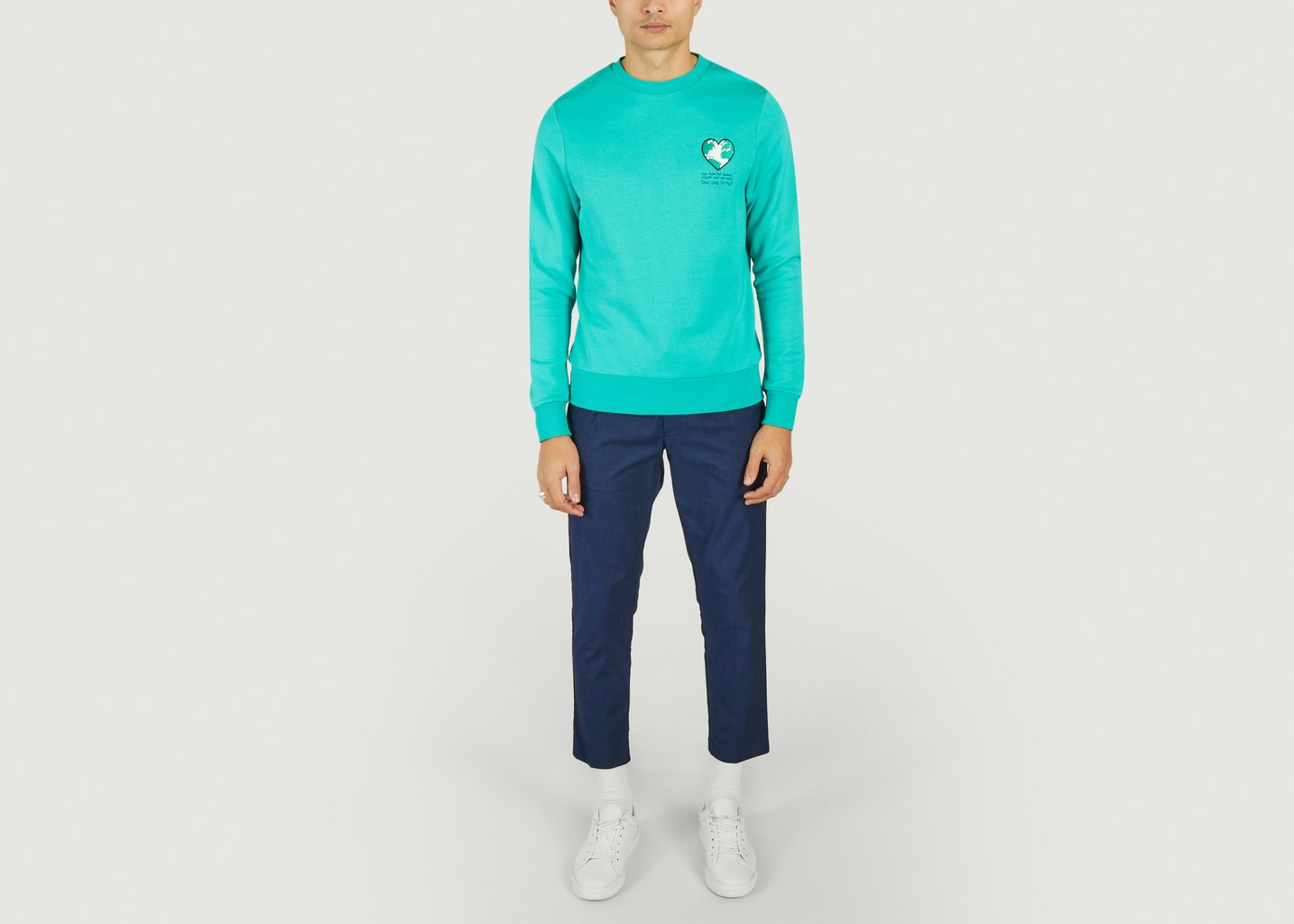 L'exception Sweatshirt Blue Earth Vert JagVi Rive Gauche