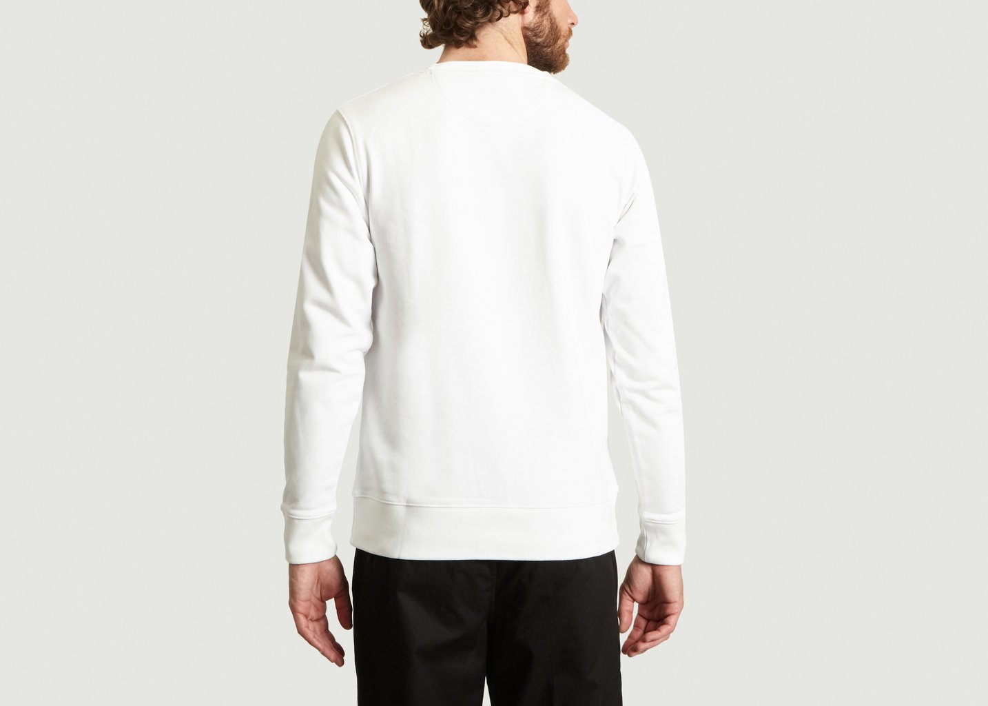 L'exception Sweatshirt Bowery Convex Block Crew Blanc Saturdays NYC
