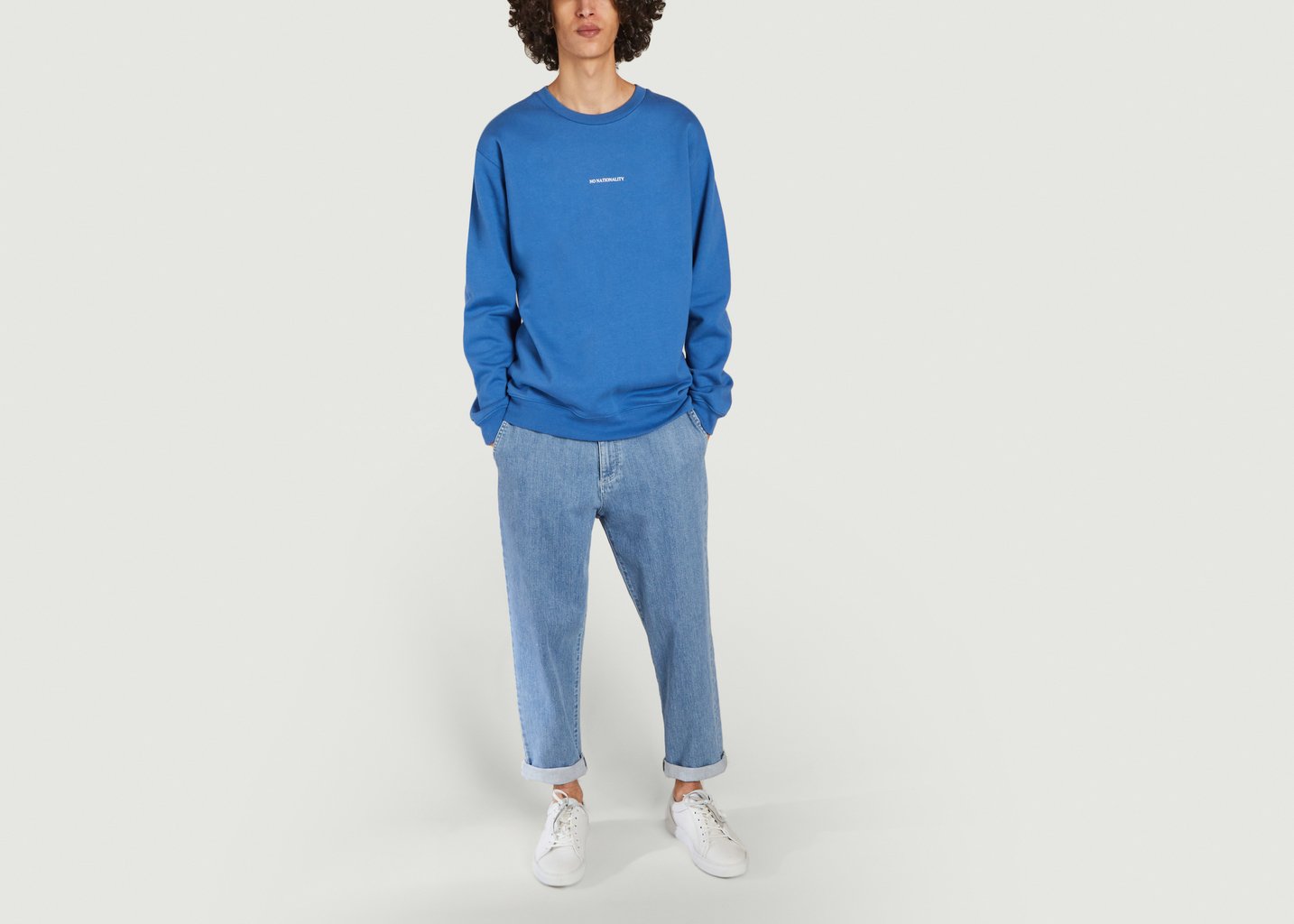 L'exception Sweatshirt Coupe Relax Barrow Bleu Roi No Nationality 07