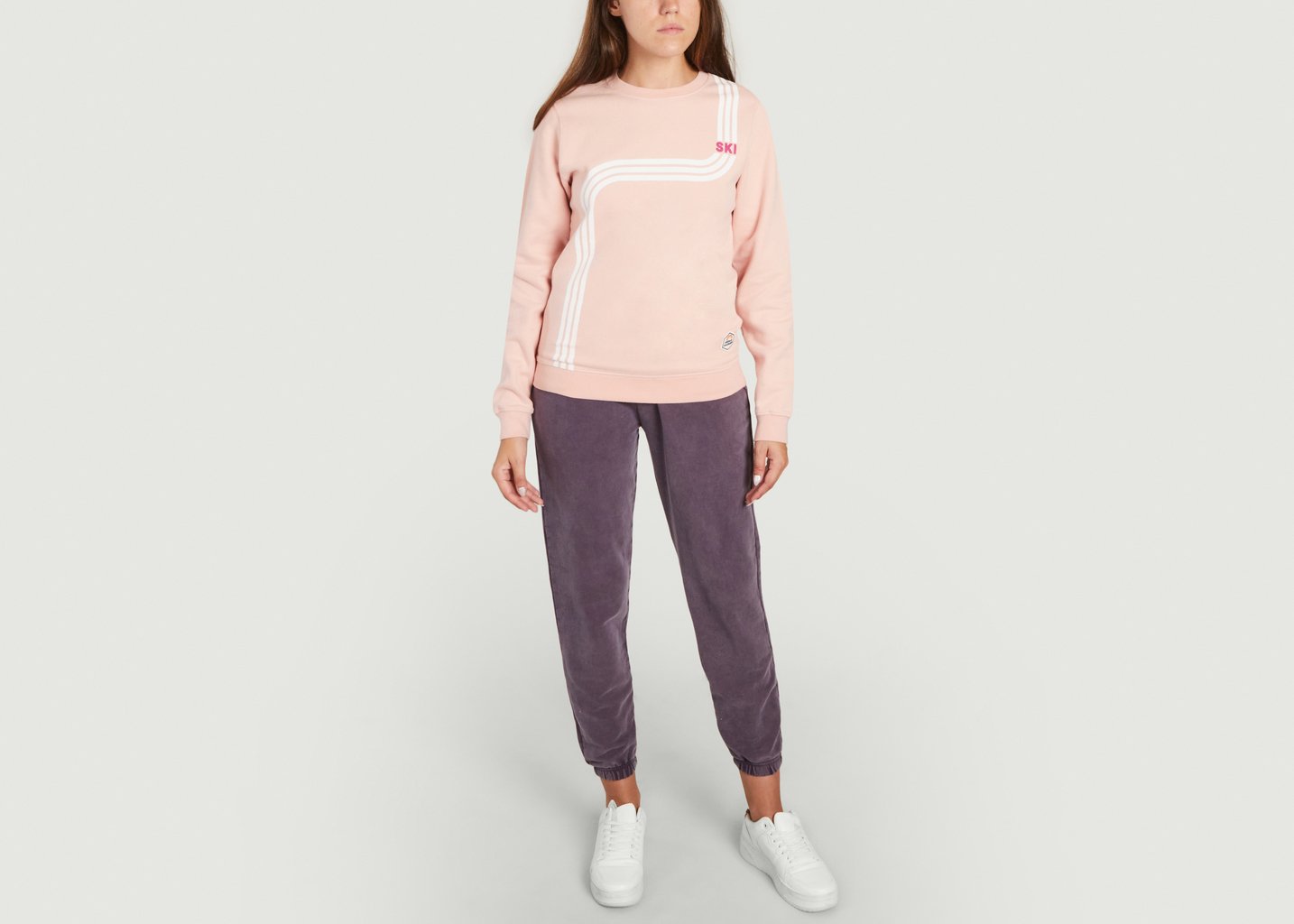 L'exception Sweatshirt Dylan Sky Lines Rose Pâle French Disorder