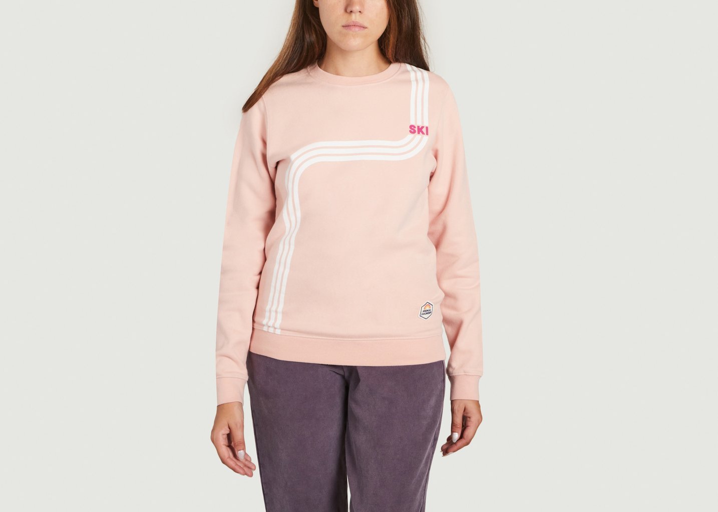 l'exception Sweatshirt Dylan Sky Lines Rose Pâle French Disorder