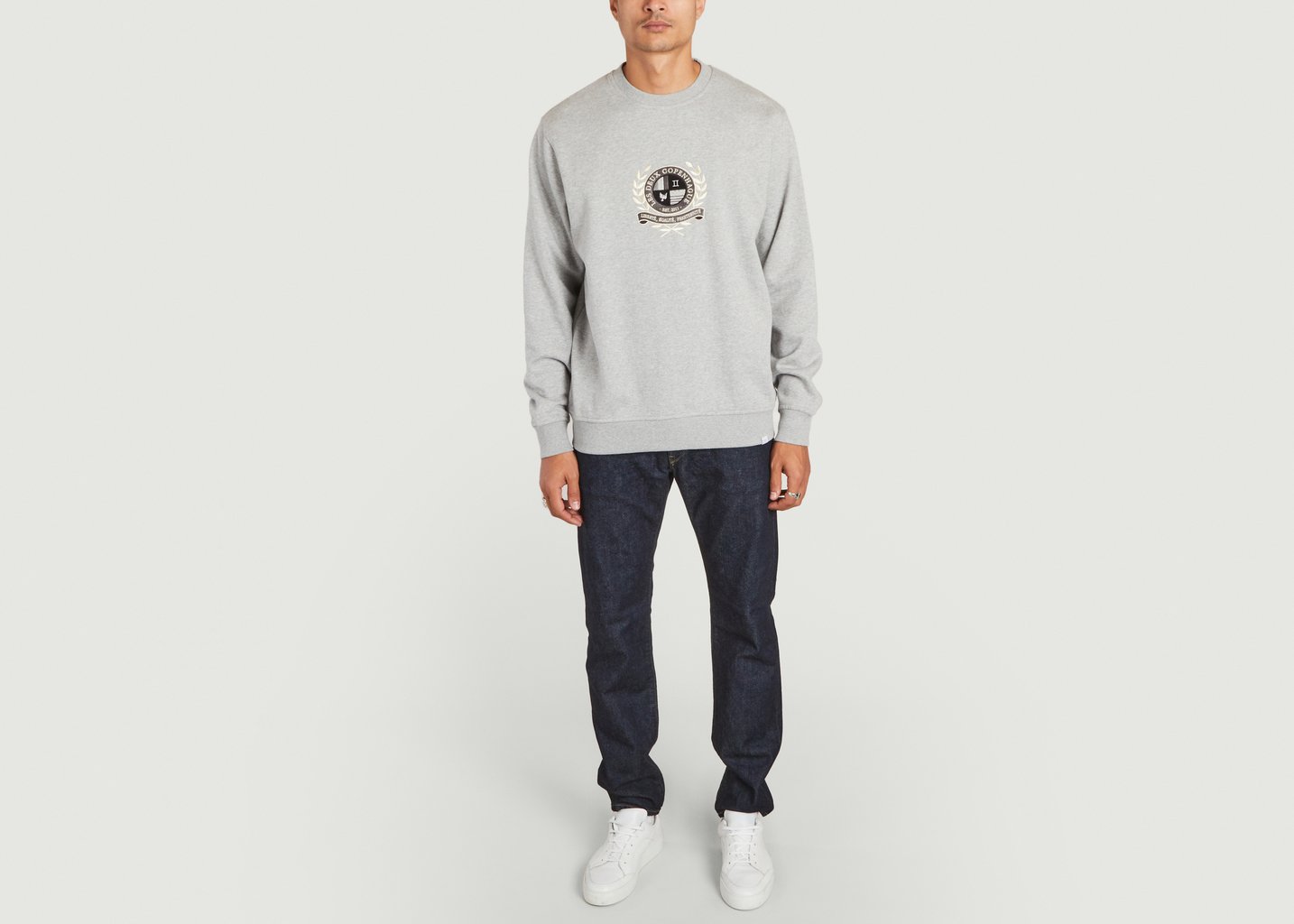 L'exception Sweatshirt Egalité 2.0 Gris Léger Les Deux