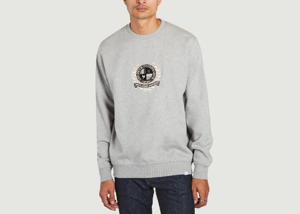 l'exception Sweatshirt Egalité 2.0 Gris Léger Les Deux