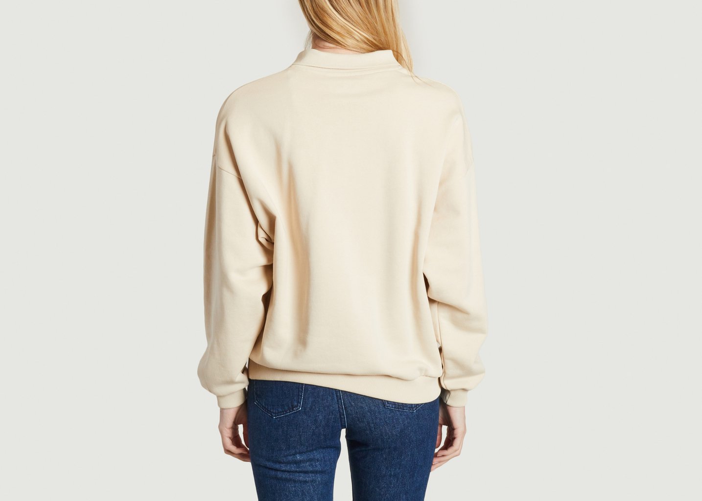 L'exception Sweatshirt En Coton Bio Uma Beige Rita Row