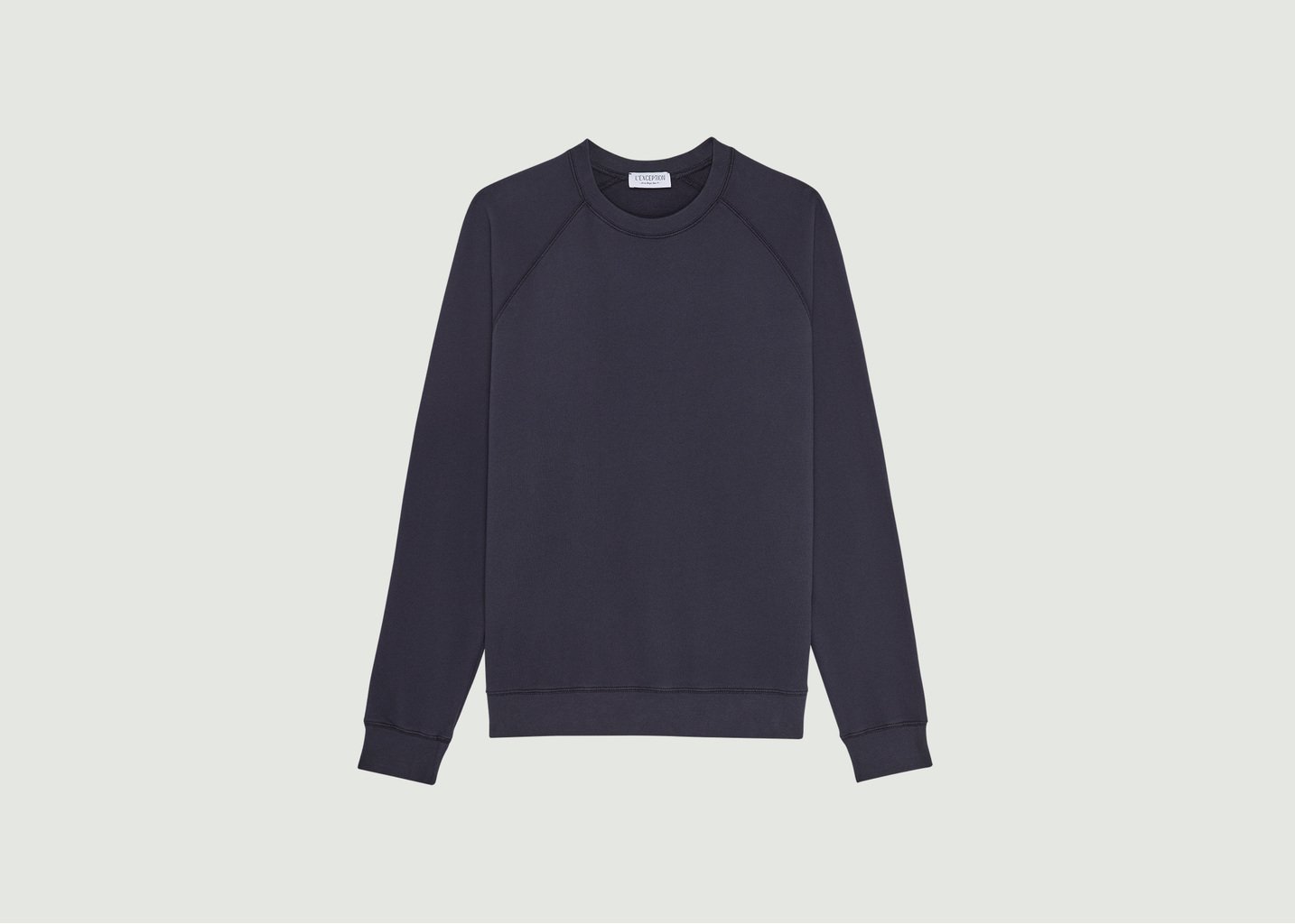 l'exception Sweatshirt en coton biologique Bleu Marine L'Exception Paris