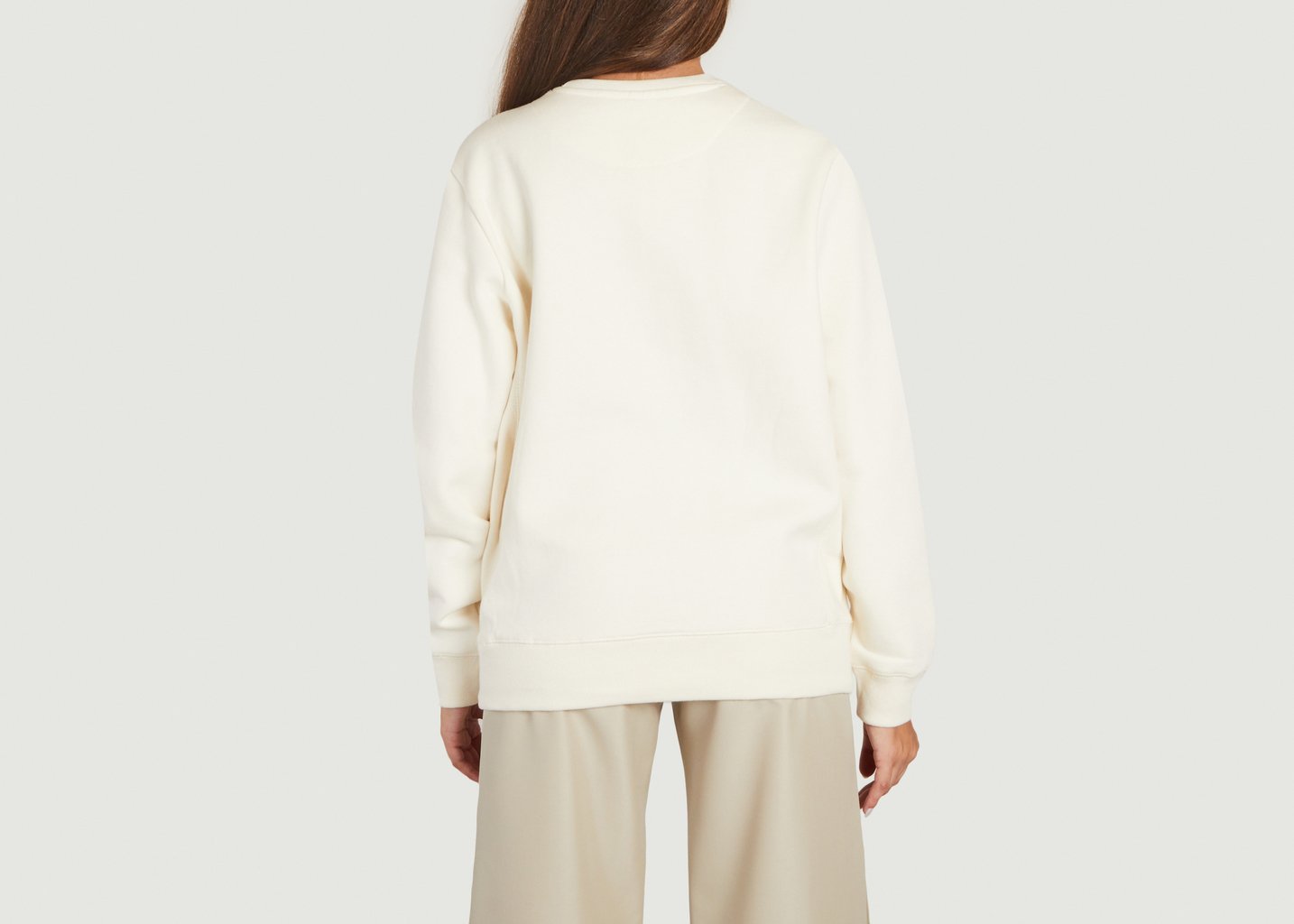 L'exception Sweatshirt En Coton Biologique GOTS® Ecru Benjamin Benmoyal