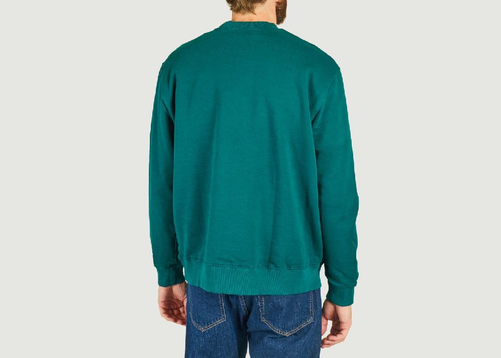 L'exception Sweatshirt En Coton Biologique Vert Sapin Samsoe & Samsoe