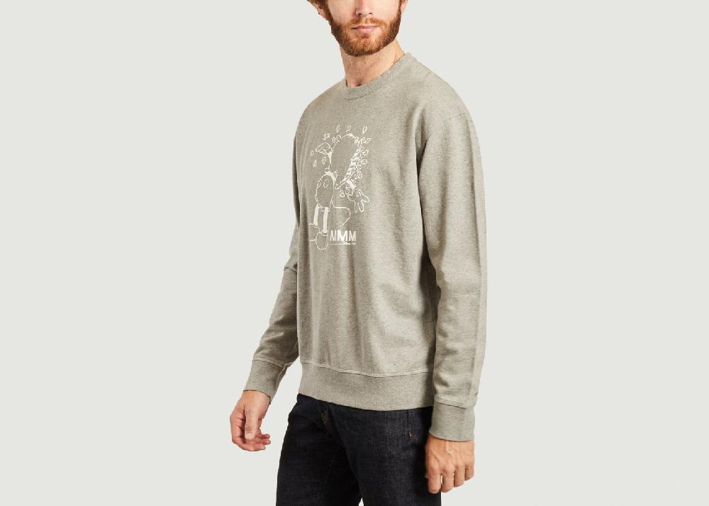 L'exception Sweatshirt Hugo Imprimé Mickey Wood Wood X Disney Acier Wood Wood