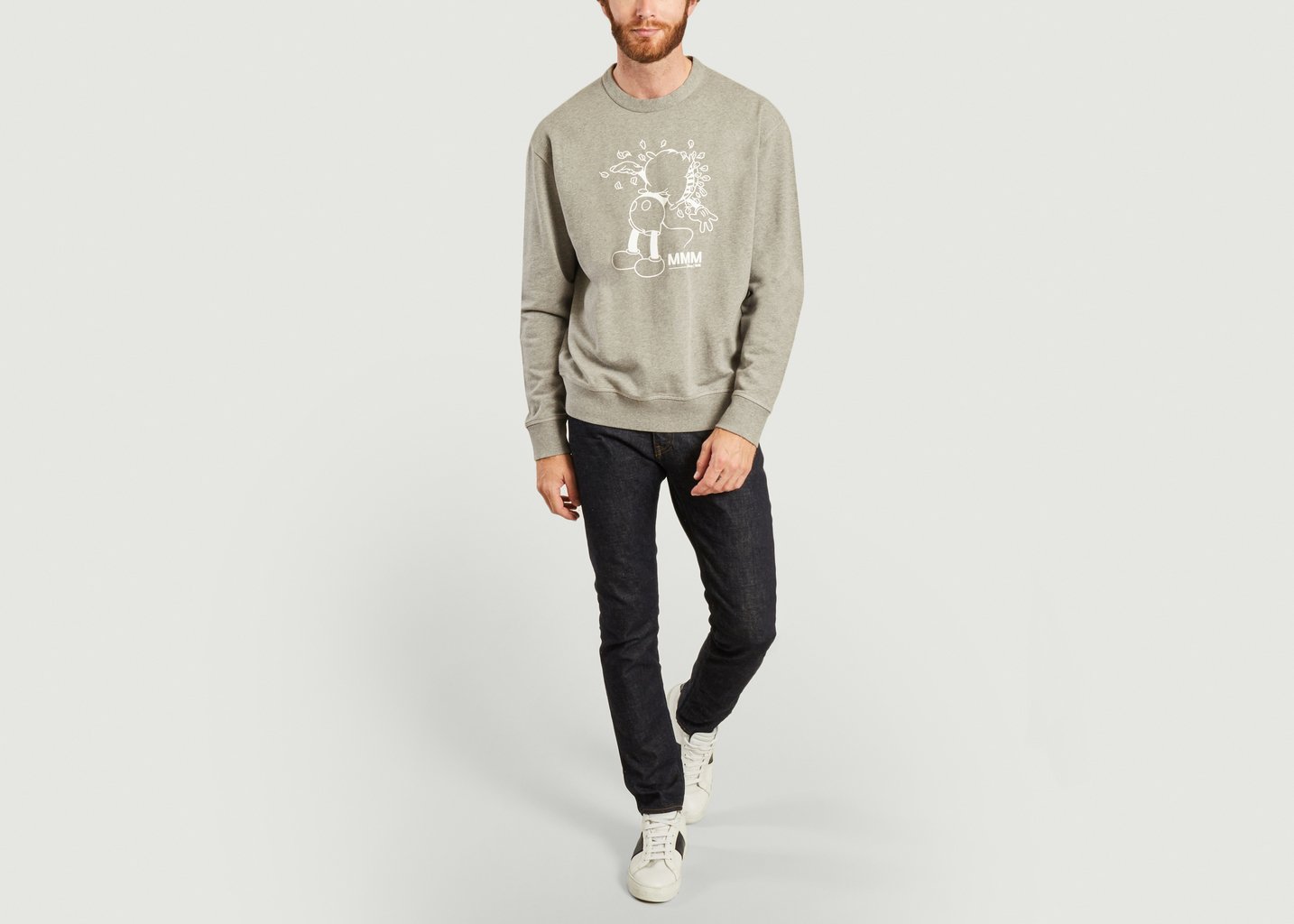 L'exception Sweatshirt Hugo Imprimé Mickey Wood Wood X Disney Acier Wood Wood