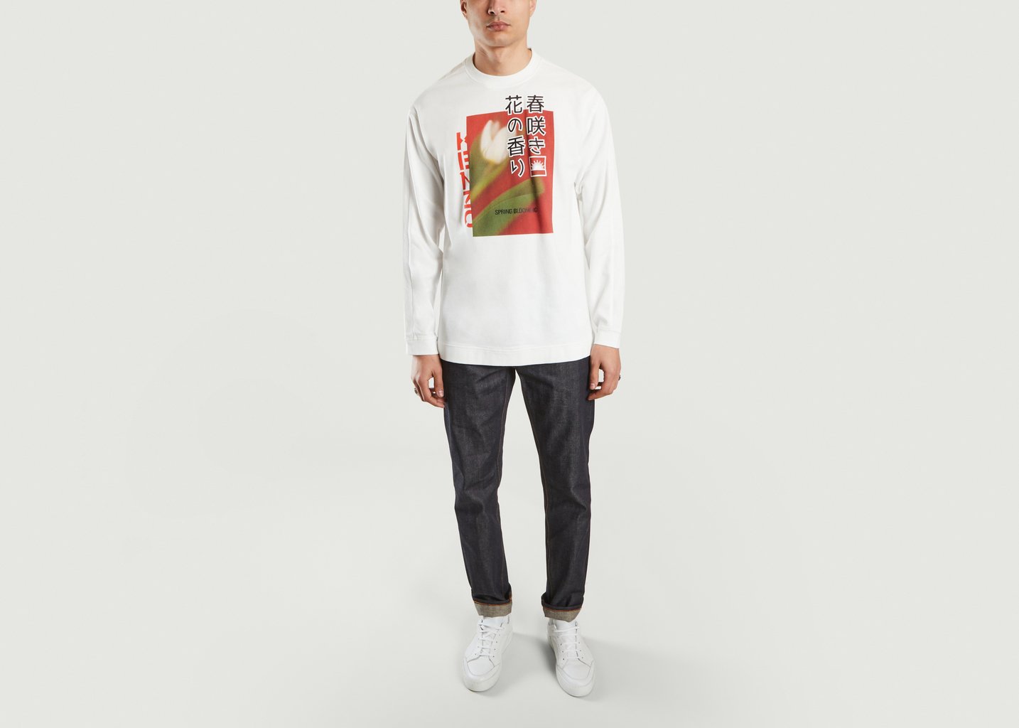 L'exception Sweatshirt Imprimé Graphique Blanc Kenzo