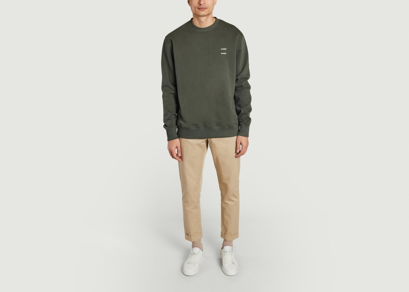 L'exception Sweatshirt Joel 11414 Khaki Samsoe & Samsoe