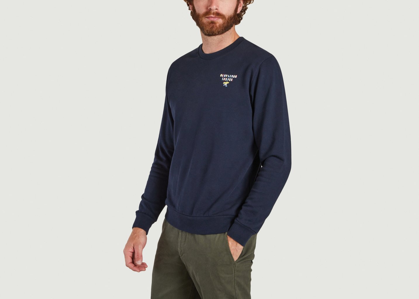 L'exception Sweatshirt Kurt Bleu Marine Cuisse De Grenouille