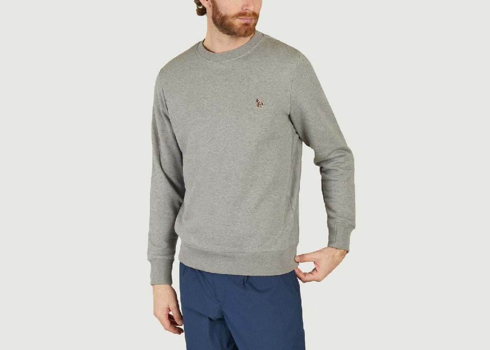 L'exception Sweatshirt Logo Zebra Gris PS By PAUL SMITH