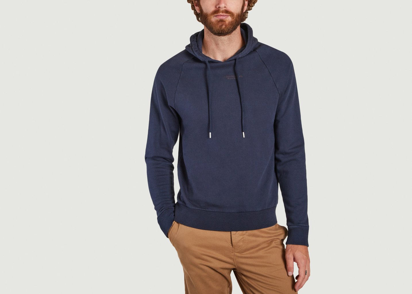 l'exception Sweatshirt Marcel Bleu Marine Cuisse de Grenouille