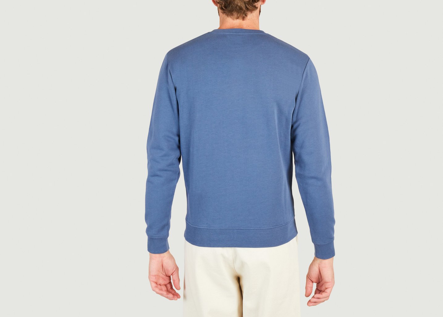 L'exception Sweatshirt Motif Fleuri Amphore Olow X Alizée Cayla Cobalt Olow Paris