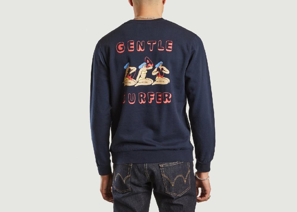 L'exception Sweatshirt Nathanael.01 Bleu Marine Cuisse De Grenouille