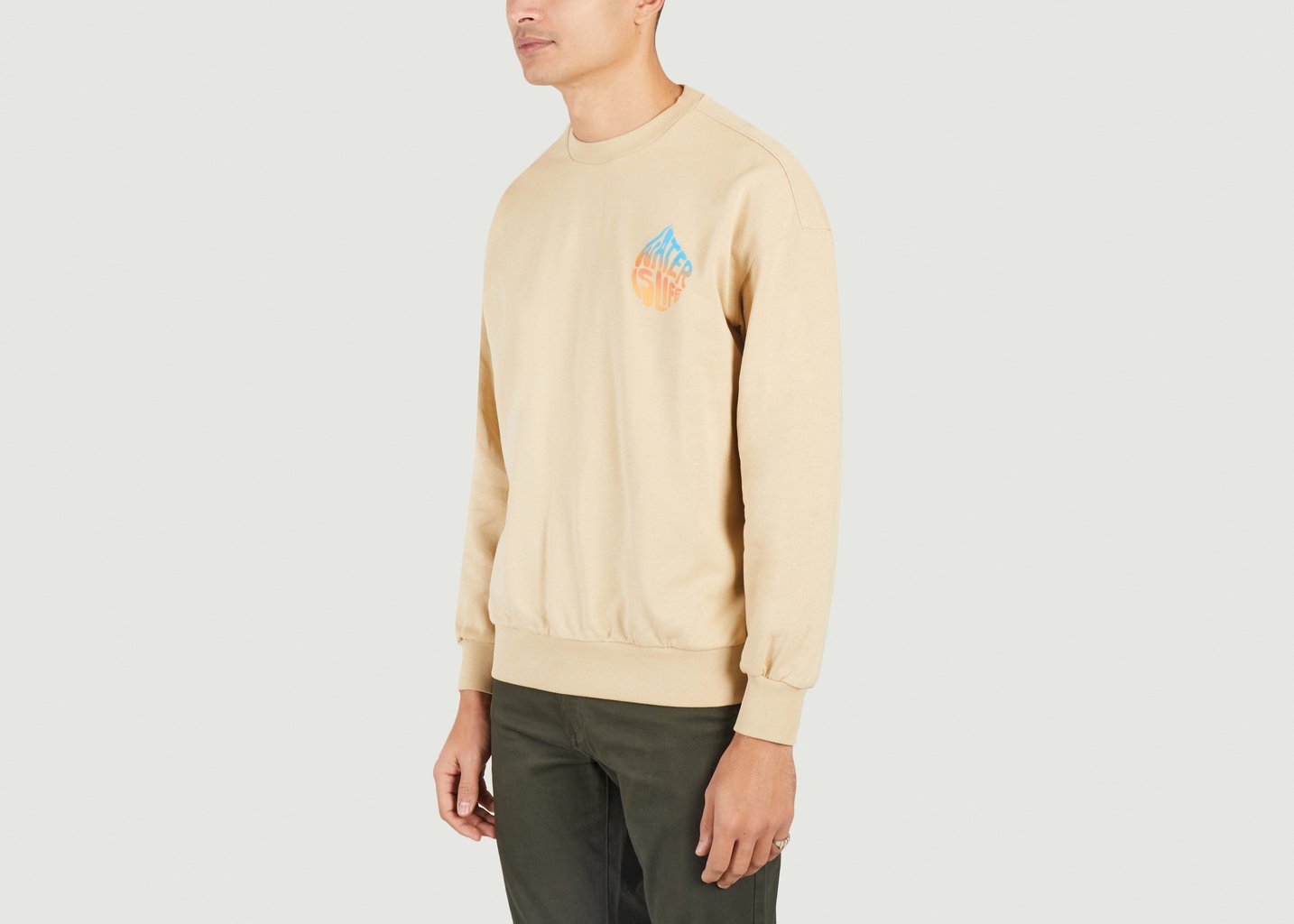 L'exception Sweatshirt Oversize Imprimé Wateraid Sable Knowledge Cotton Apparel