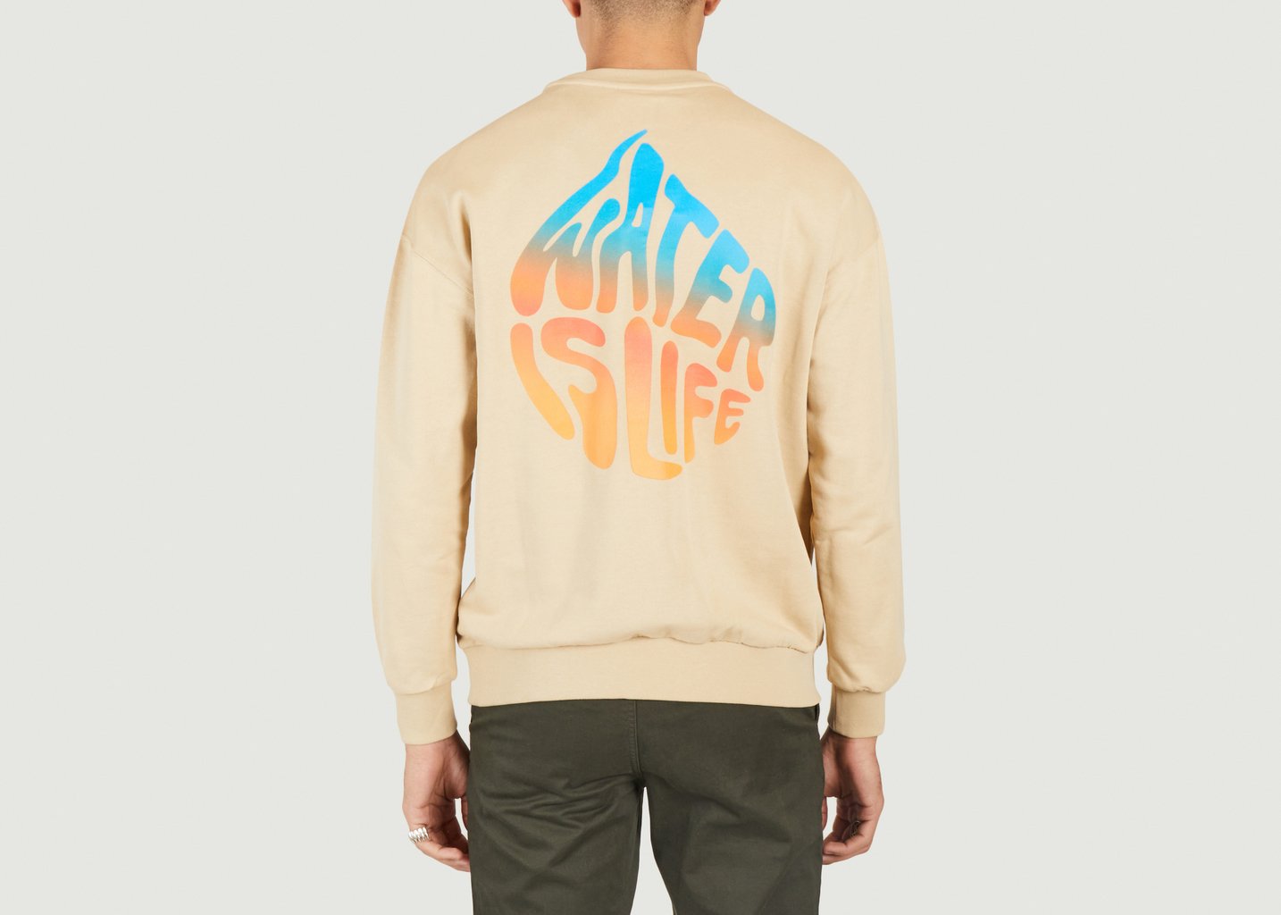 L'exception Sweatshirt Oversize Imprimé Wateraid Sable Knowledge Cotton Apparel
