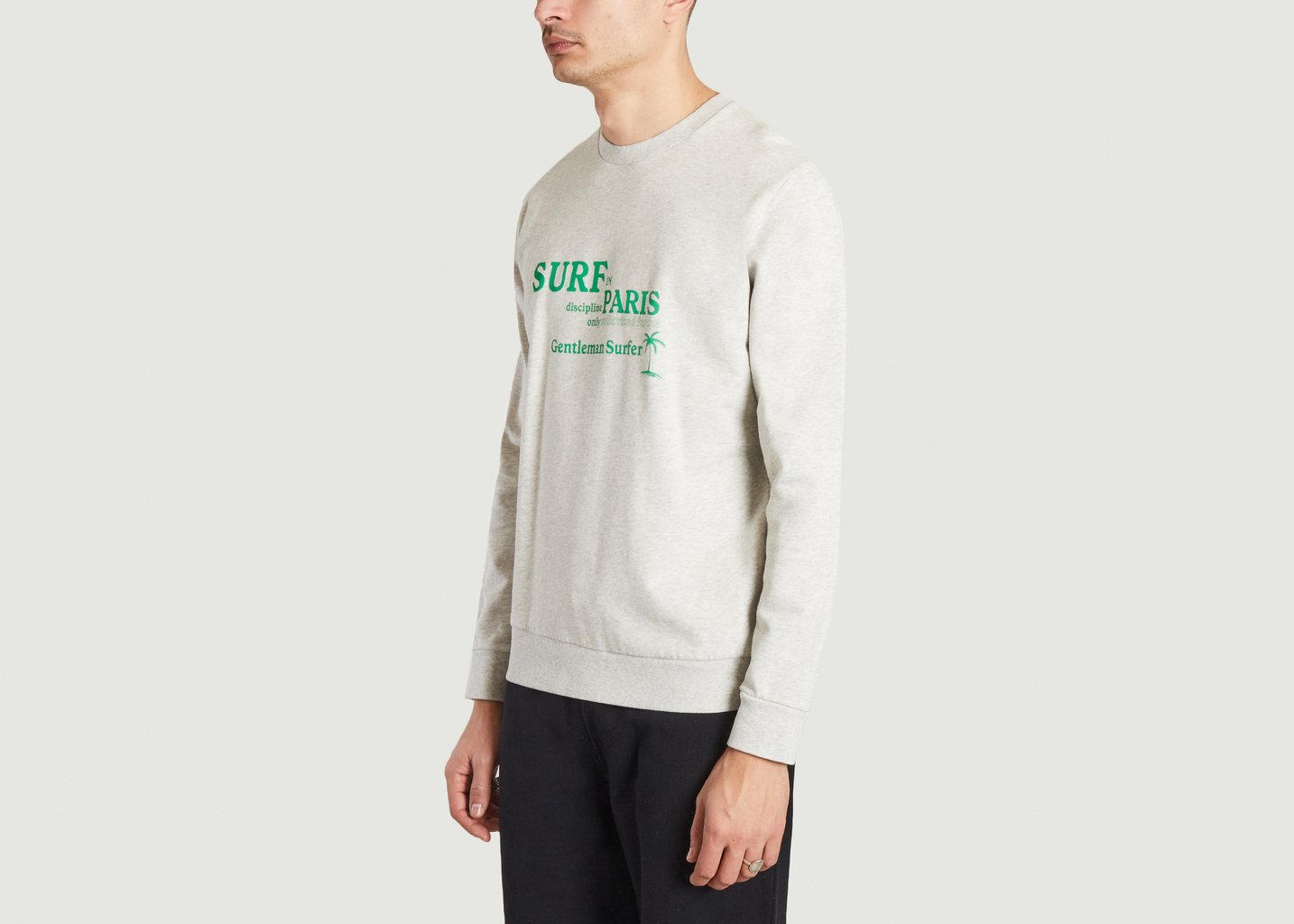 L'exception Sweatshirt Pietro Gris Léger Cuisse De Grenouille
