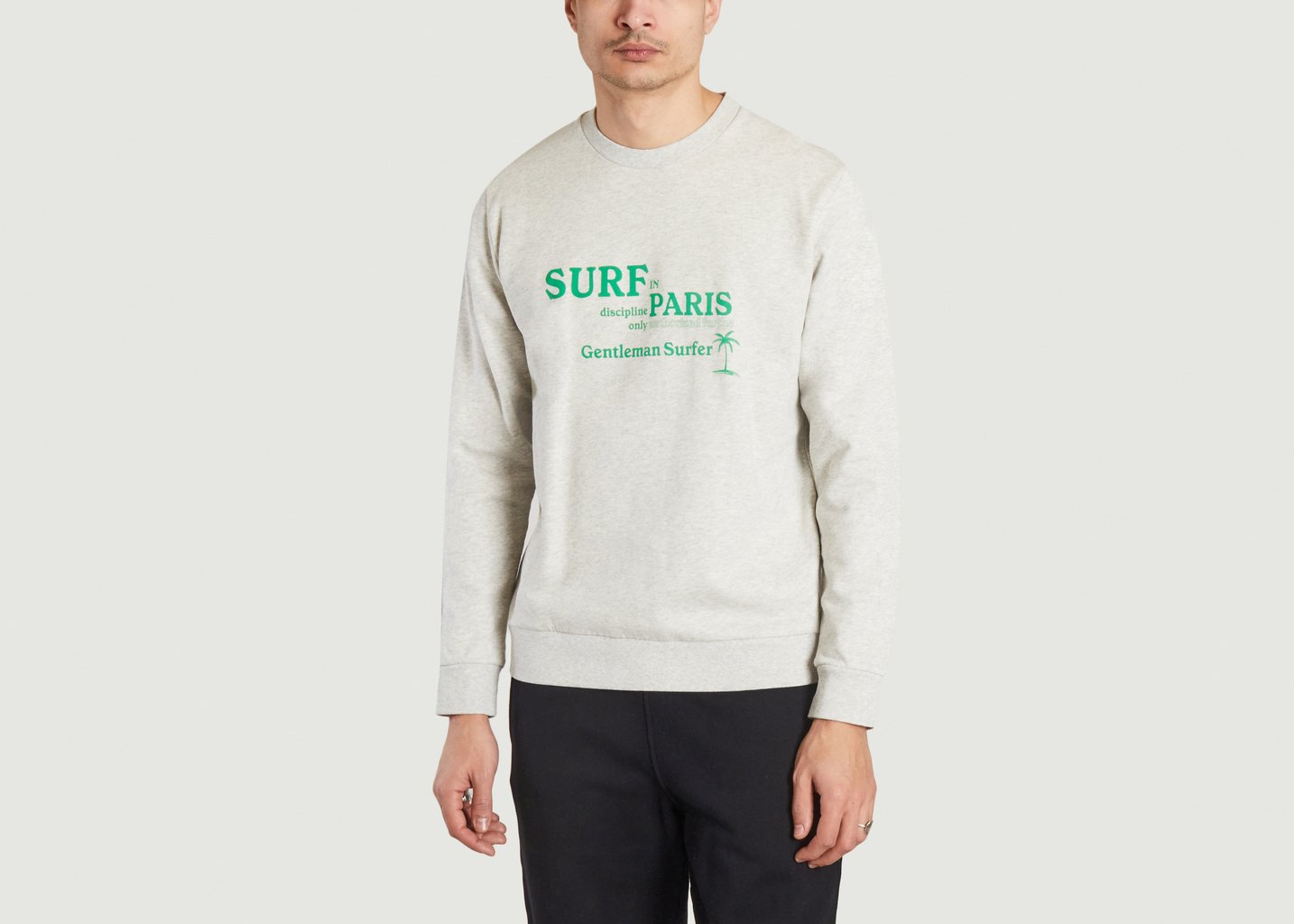 l'exception Sweatshirt Pietro Gris Léger Cuisse de Grenouille