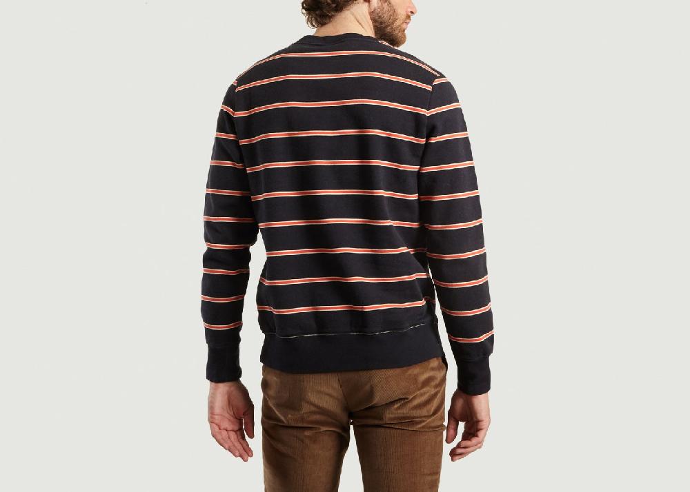 L'exception Sweatshirt Rayé Bleu Marine PS By PAUL SMITH