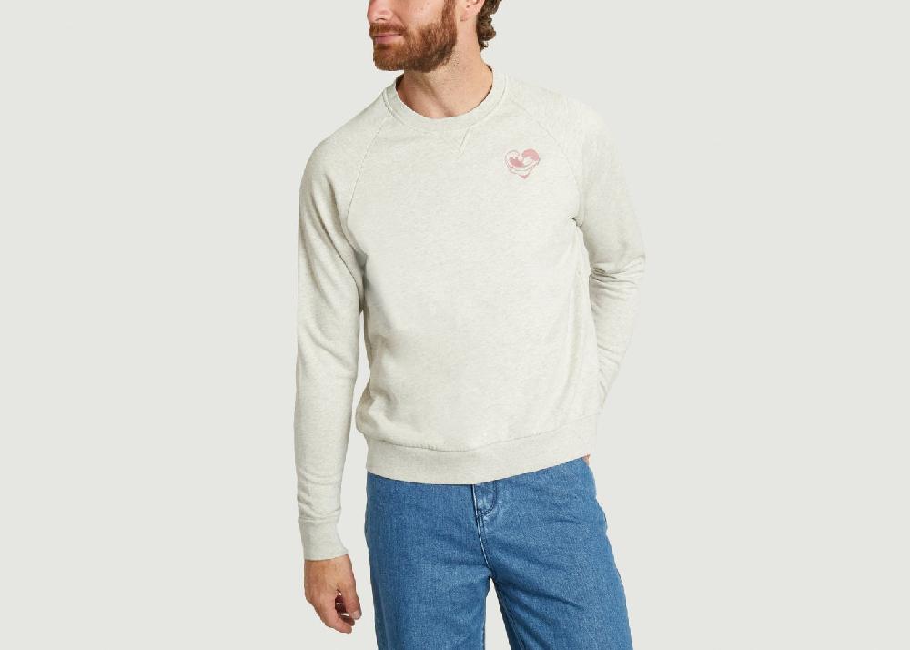 L'exception Sweatshirt Reggie Gris Léger Cuisse De Grenouille