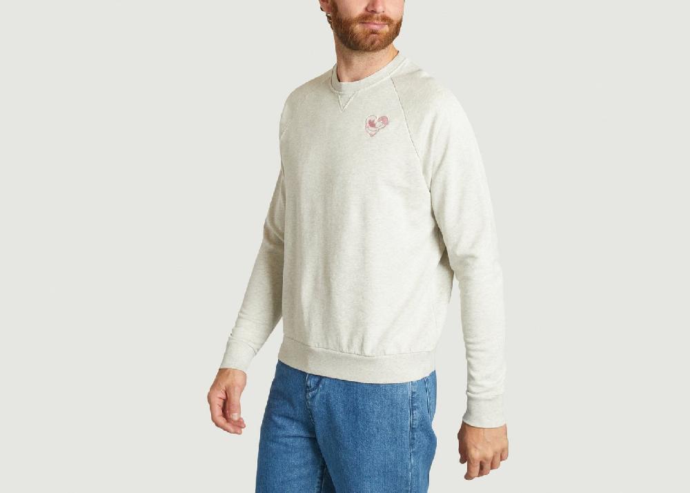 L'exception Sweatshirt Reggie Gris Léger Cuisse De Grenouille