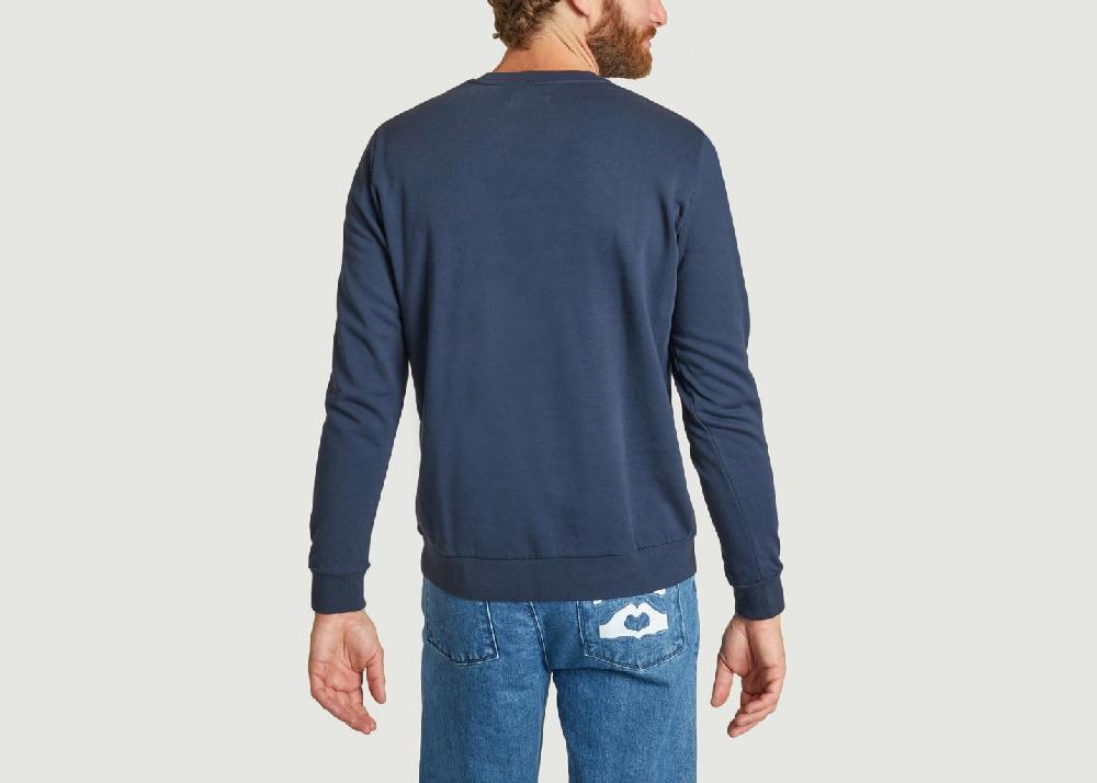 L'exception Sweatshirt Renel Bleu Marine Cuisse De Grenouille