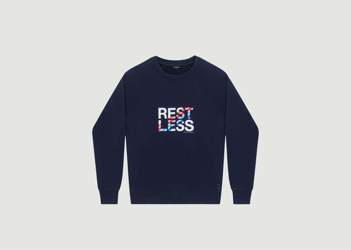 l'exception Sweatshirt REST LESS Bleu Marine Ron Dorff