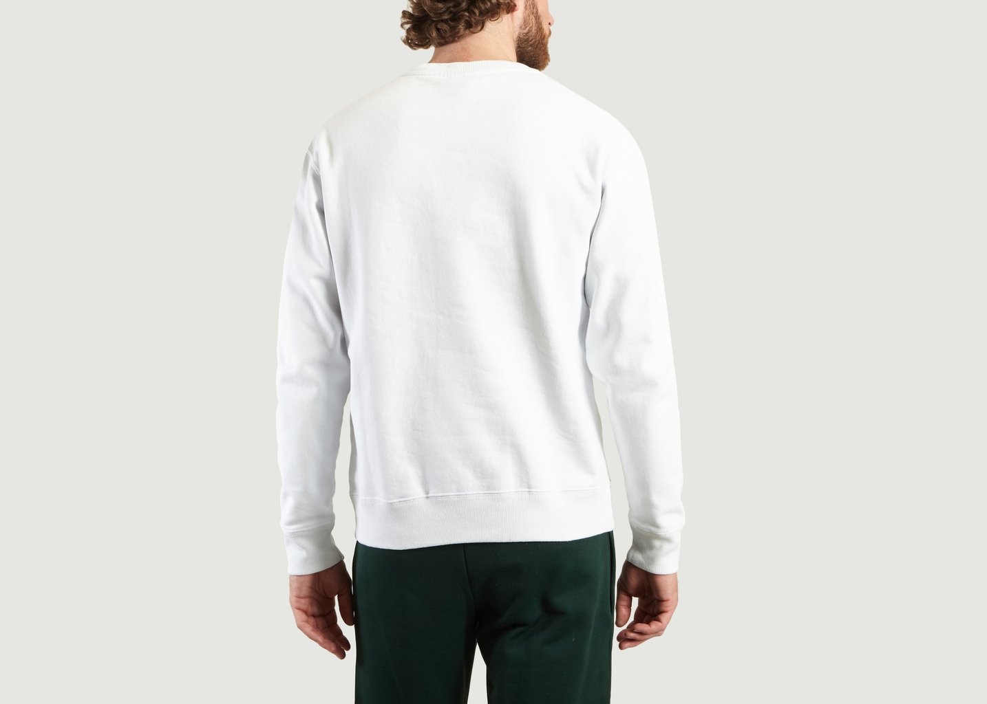 L'exception Sweatshirt Reverse Weave « Mike » Champion X Wood Wood Blanc Champion