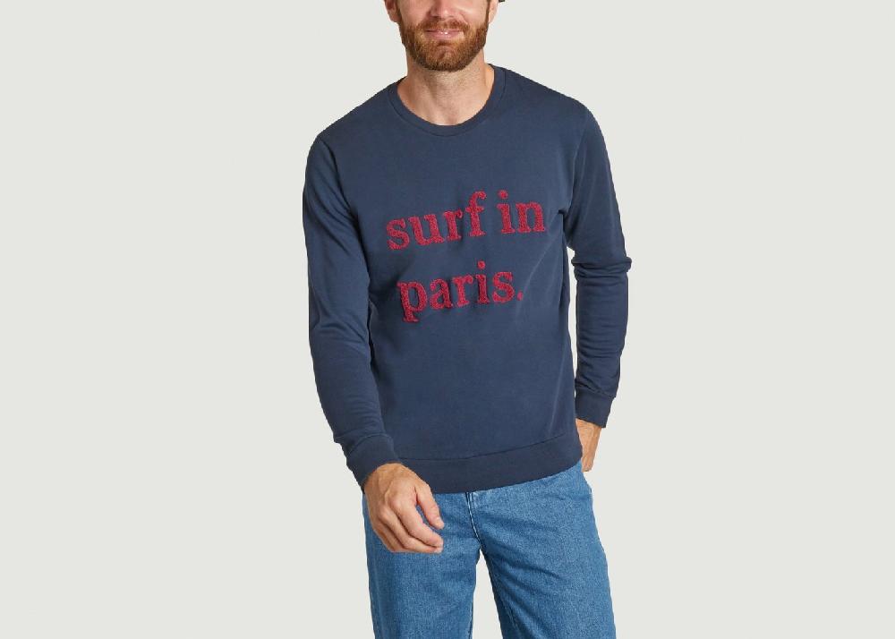 L'exception Sweatshirt Robinson Bleu Marine Cuisse De Grenouille