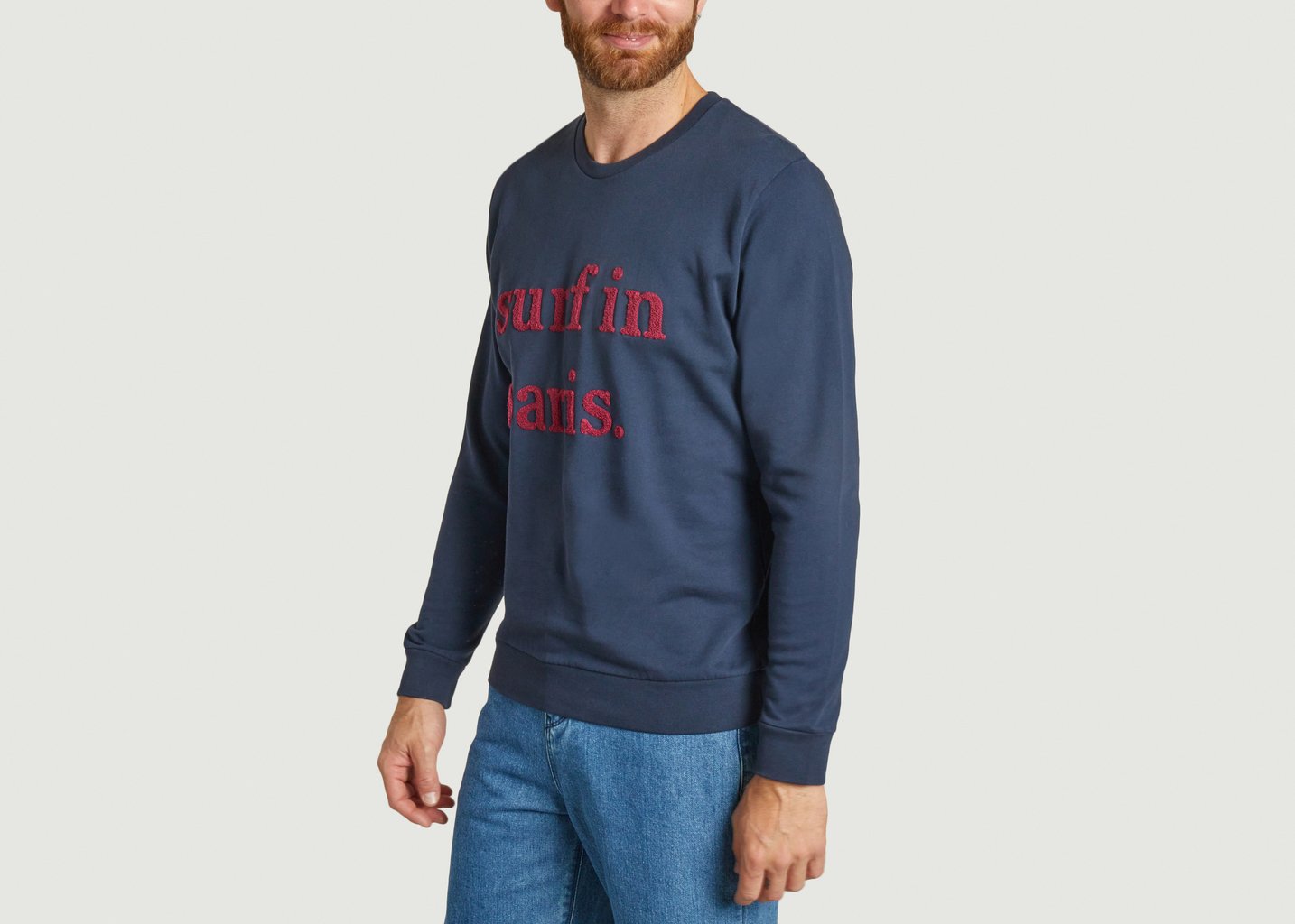 L'exception Sweatshirt Robinson Bleu Marine Cuisse De Grenouille