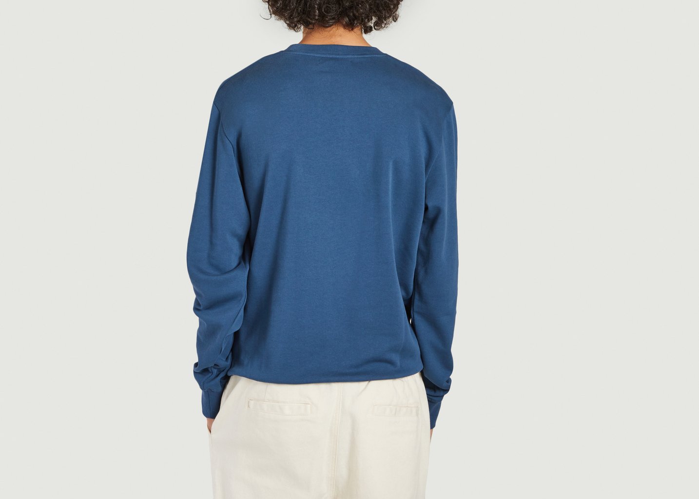 L'exception Sweatshirt Scratchy Avec Lots De 3 Patchs Brodés à Scratcher Bleu Olow Paris