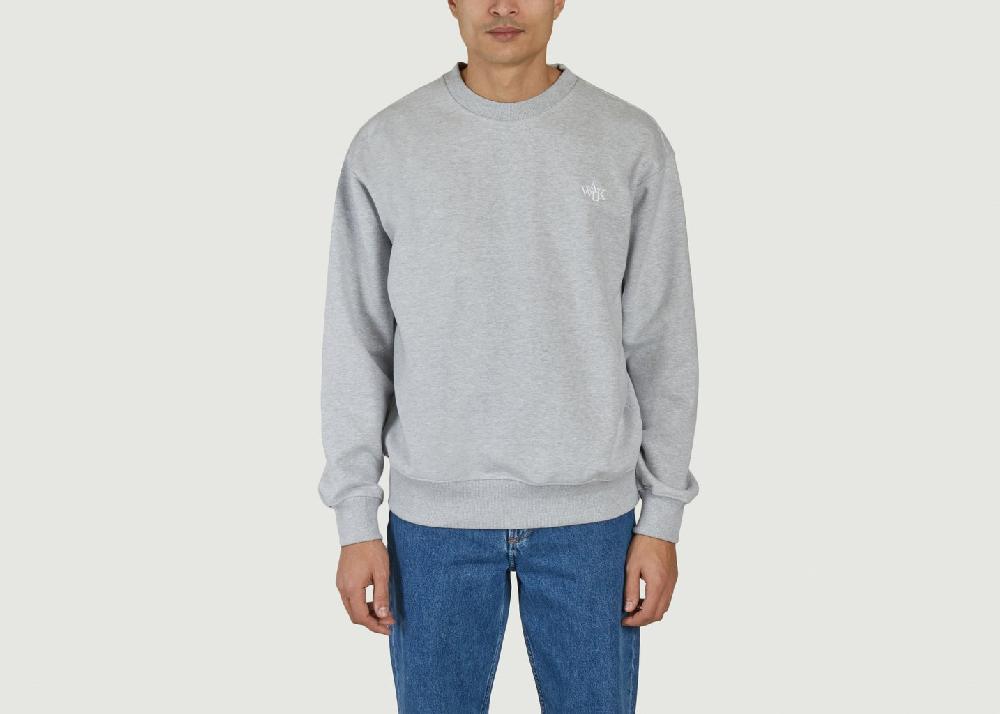 L'exception Sweatshirt Siglé Coupe Droite Gris Walk In Paris