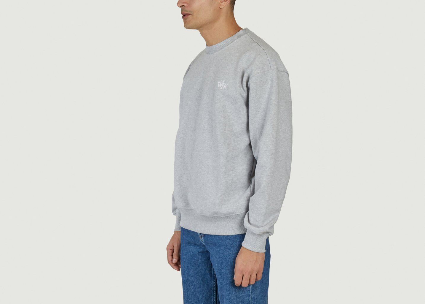L'exception Sweatshirt Siglé Coupe Droite Gris Walk In Paris