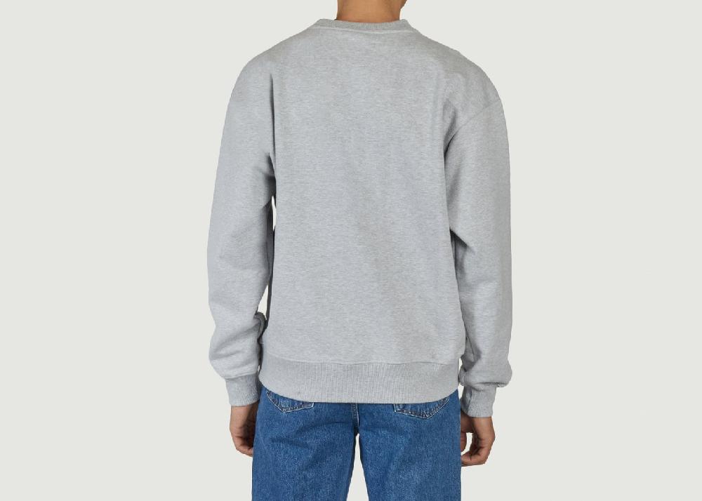 L'exception Sweatshirt Siglé Coupe Droite Gris Walk In Paris